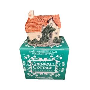 VTG 1987 Cornwall Cottage Collection Hand Painted Porcelain‎ "Ambleside Cottage"